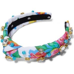 Lele Sadoughi x Roller Rabbit Ponderosa Beaded Crystal Knotted Headband